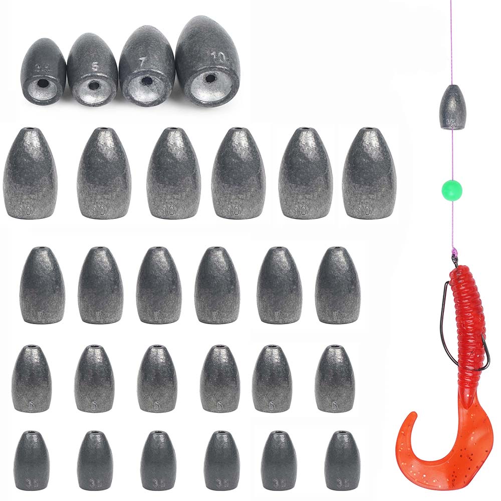 Fishing Equipment Shop - Bullet balıkçılık kers ler ağırlıkları kiti
