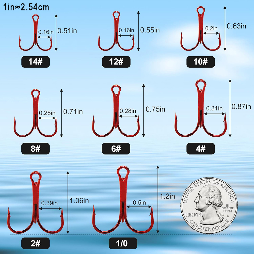 200 adet Kırmızı Üçlü Olta İğn - Fishing Equipment Shop incelemesi ve fiyatı